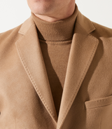 Manteau en laine cachemire camel INDALECIO - IZAC