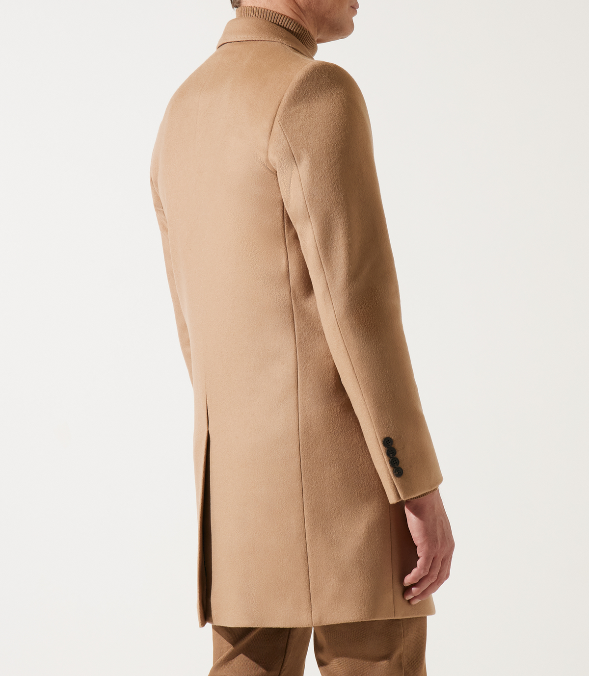 Manteau en laine cachemire camel INDALECIO - IZAC