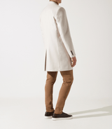 Manteau en laine cachemire écru INDALECIO - IZAC