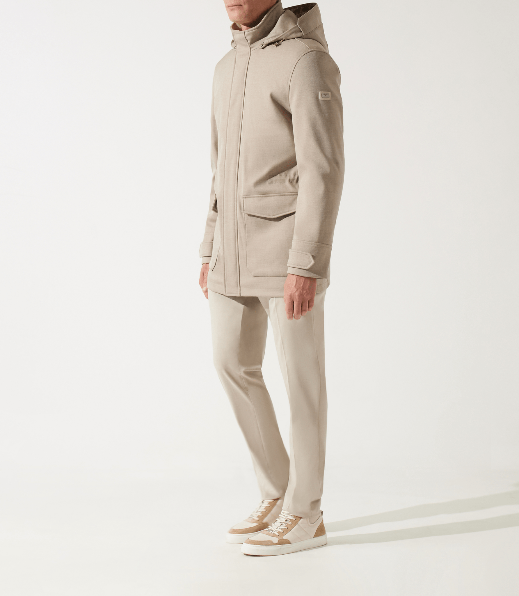 Manteau leger technique beige INDIANA - IZAC
