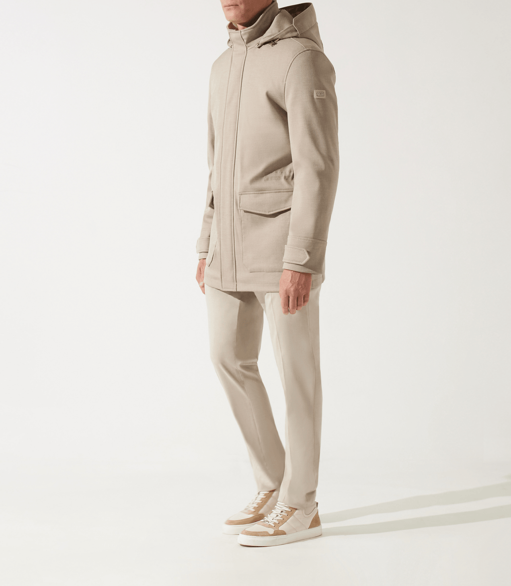 Manteau leger technique beige INDIANA - IZAC