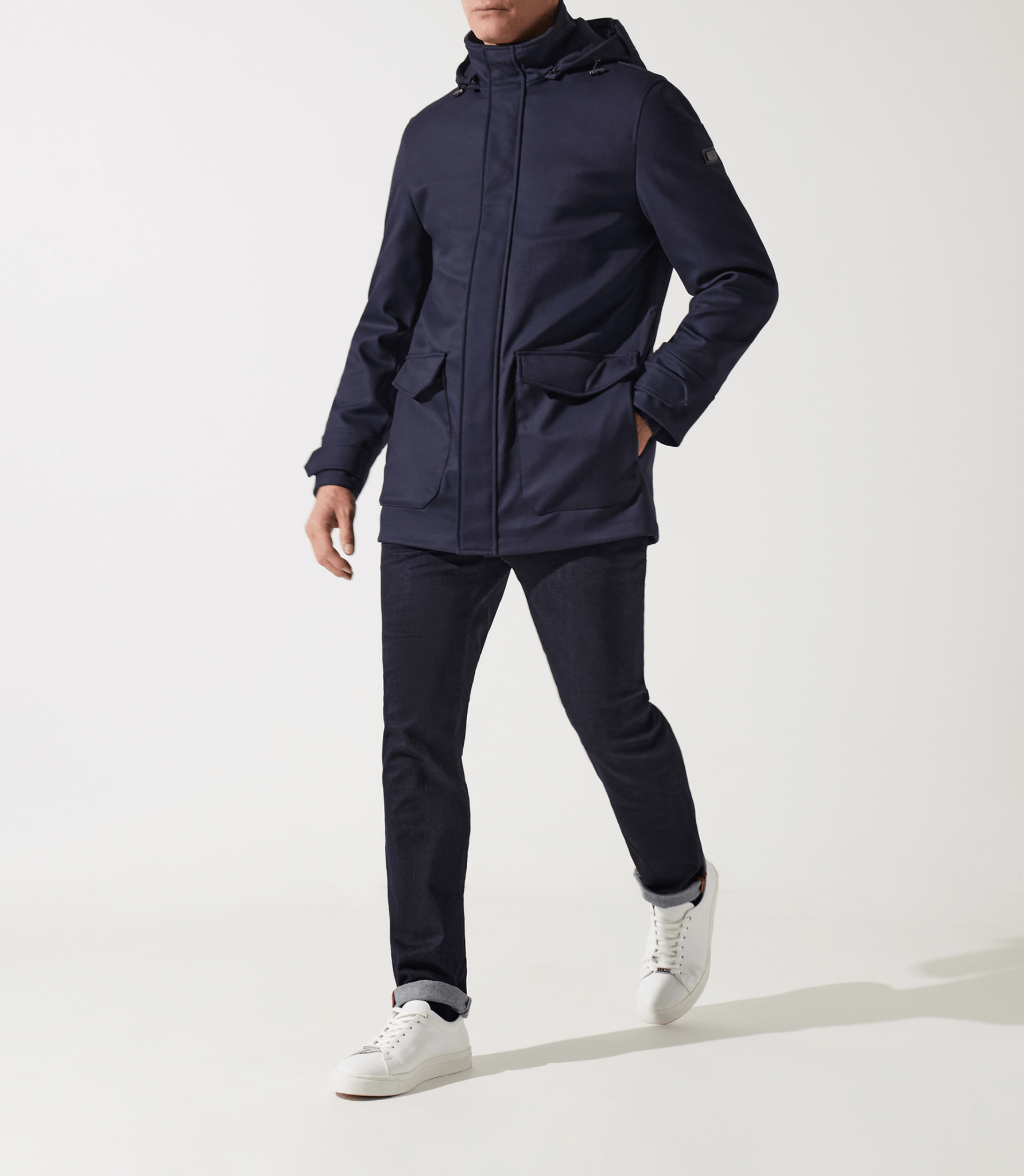 Manteau léger technique marine INDIANA - IZAC