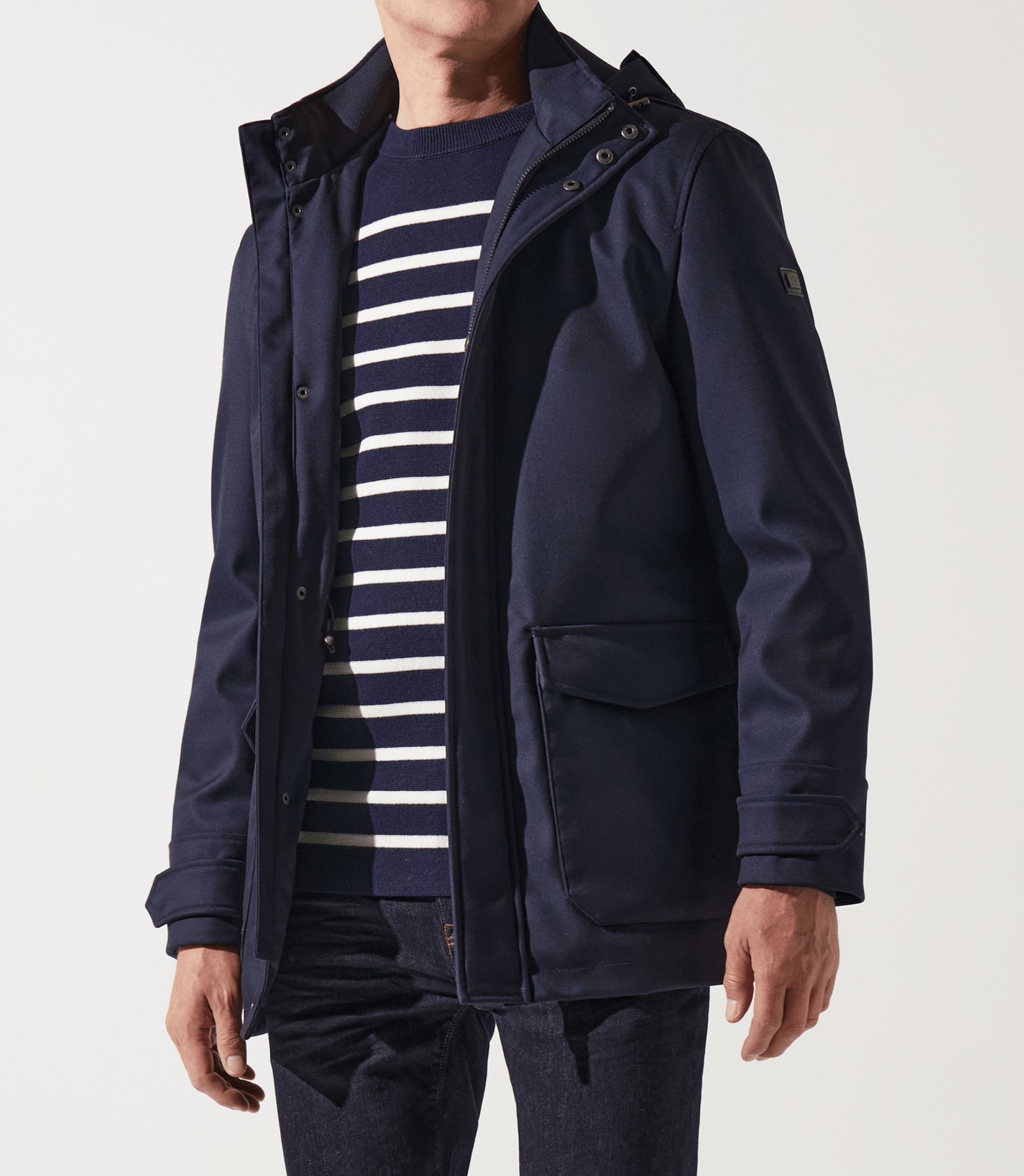 Manteau léger technique marine INDIANA - IZAC