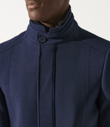 Manteau ville laine bleu marine INEON - IZAC