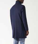 Manteau ville laine bleu marine INEON - IZAC