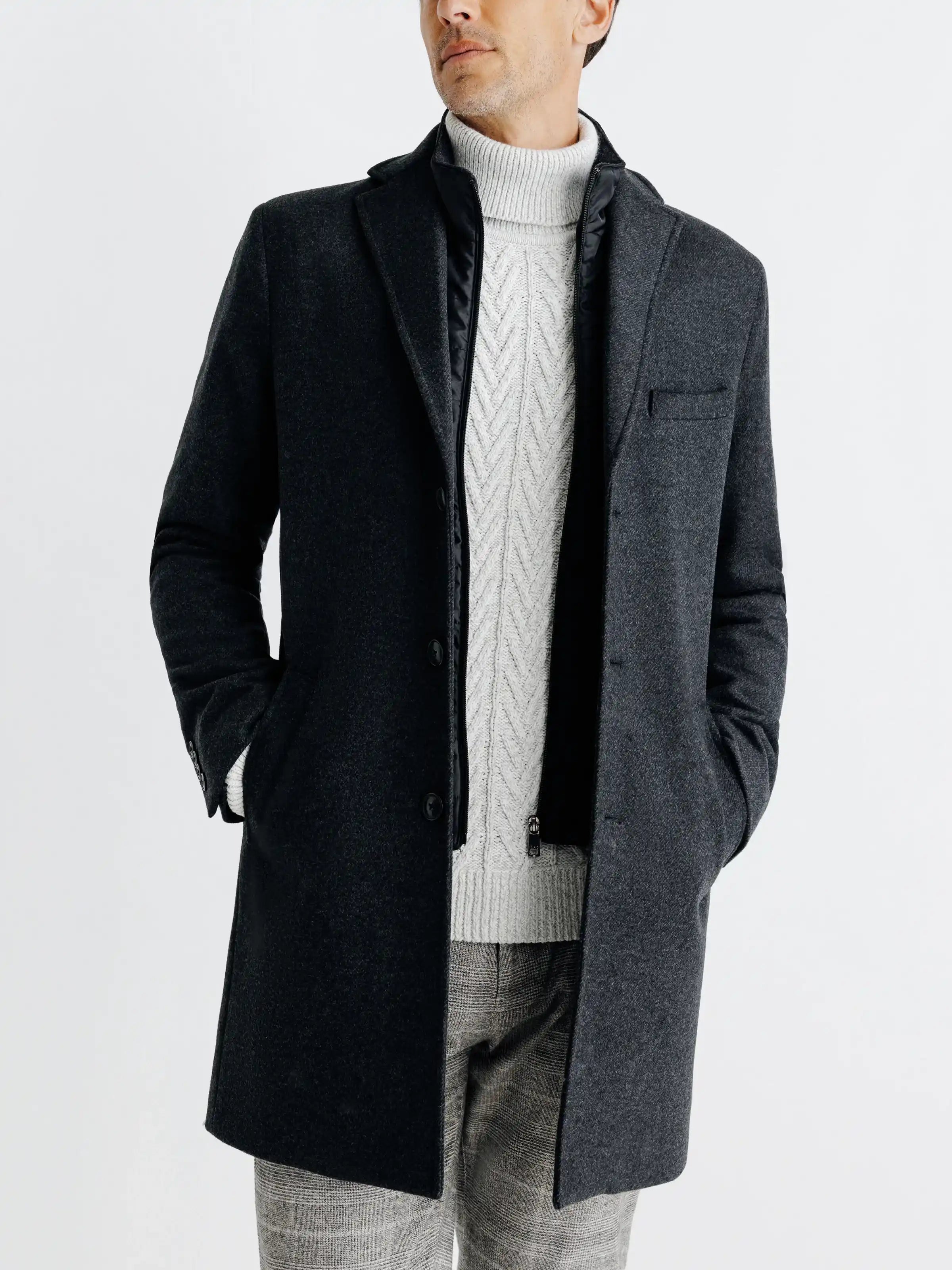 Manteau ville gris foncé - IZAC