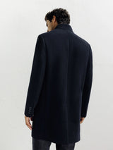 Manteau ville à col mao marine - IZAC