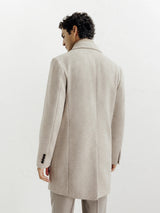 Manteau ville à parmenture amovible beige - IZAC