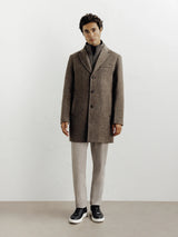 Manteau ville à parmenture amovible châtaigne - IZAC