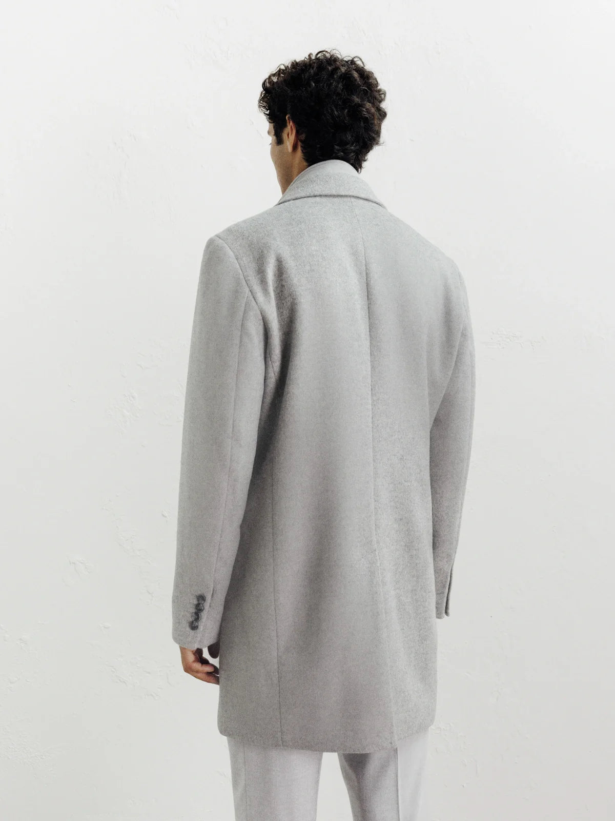 Manteau ville à parmenture amovible gris clair - IZAC