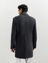 Manteau ville à parmenture amovible gris foncé - IZAC