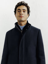 Manteau ville en laine marine - IZAC