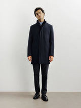 Manteau ville en laine marine - IZAC