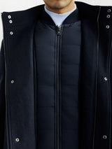Manteau ville en laine marine - IZAC