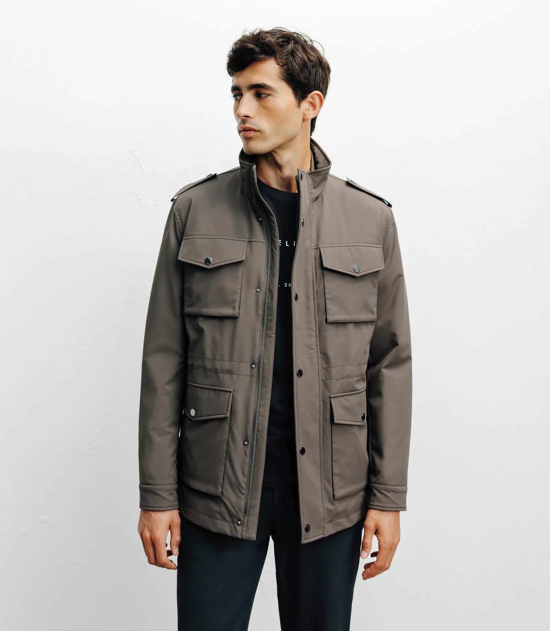 Parka 4 poches taupe - IZAC