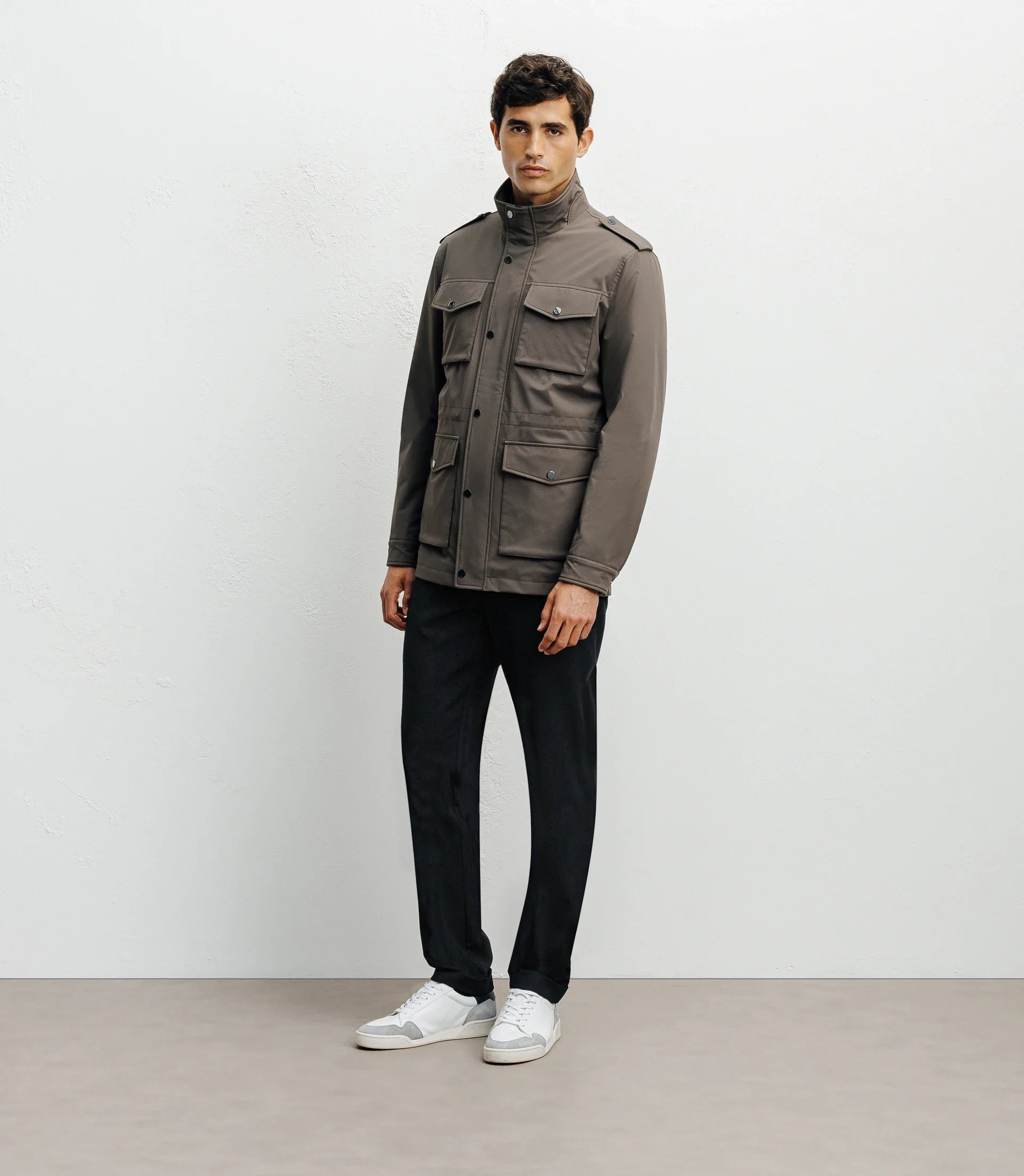 Parka 4 poches taupe - IZAC