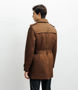 Trench croisé marron - IZAC