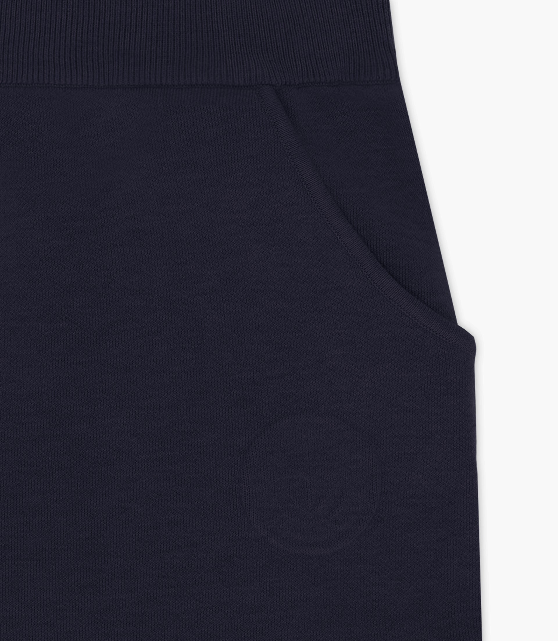 Jogging maille embosse marine - IZAC