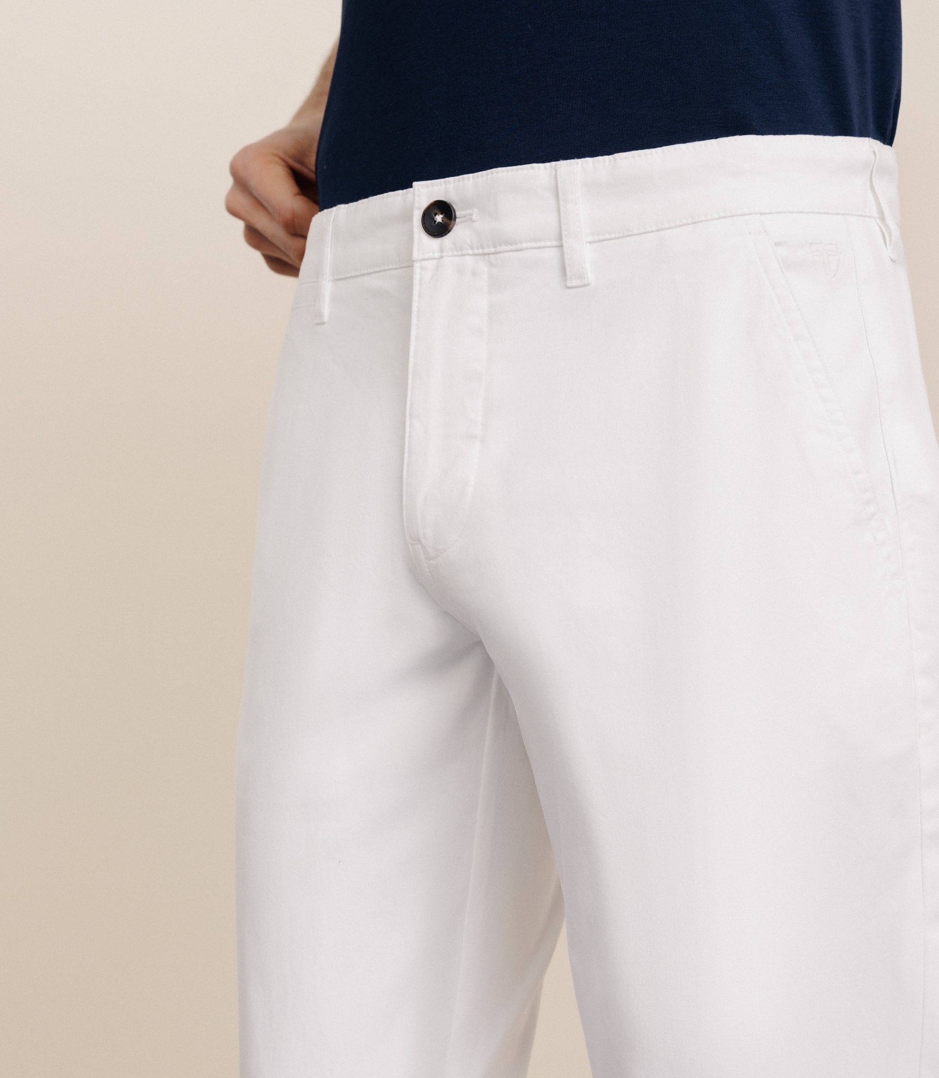 Pantalon en coton blanc - IZAC
