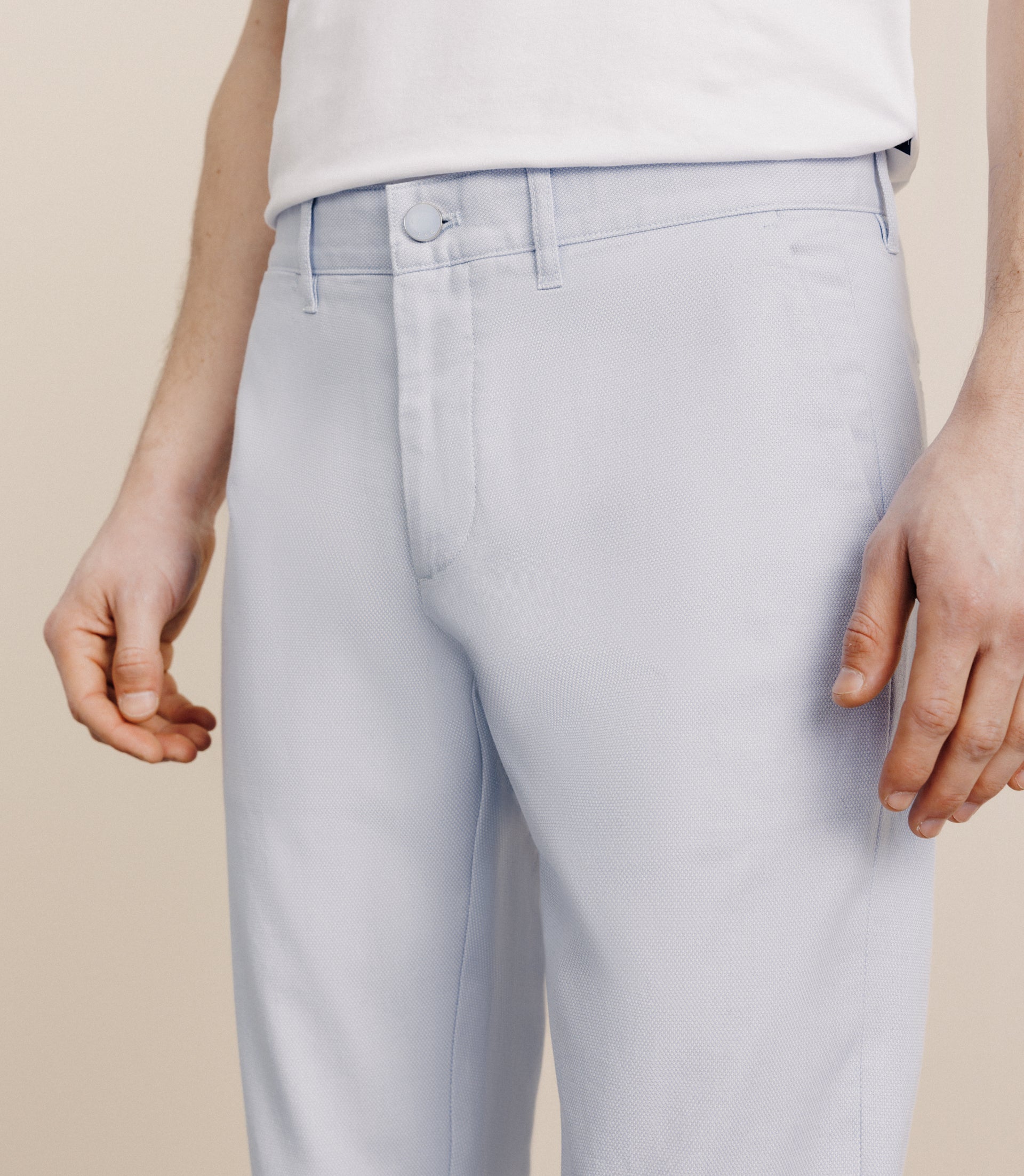 Pantalon armuré slim bleu ciel - IZAC
