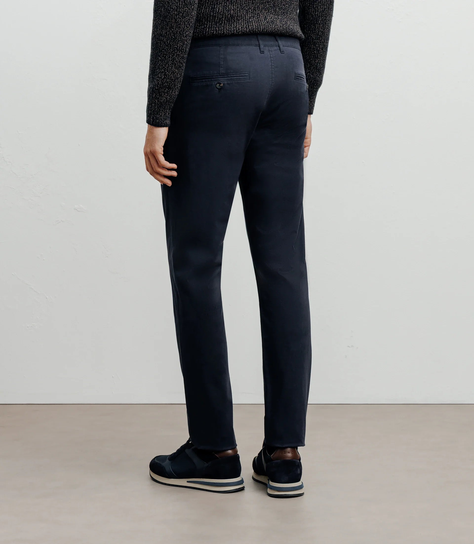 Pantalon en coton marine - IZAC