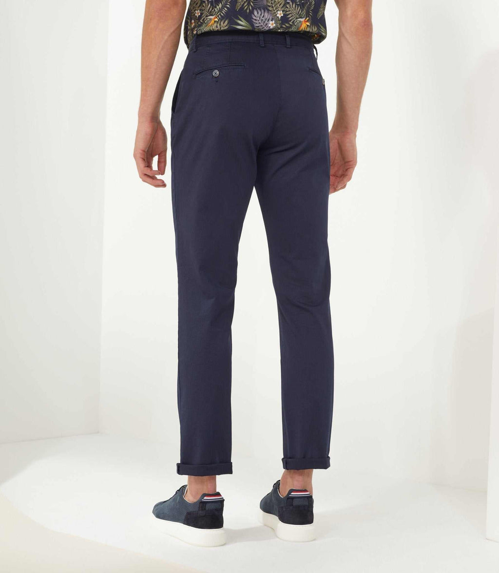 Chino micromotif marine "Berline" - IZAC