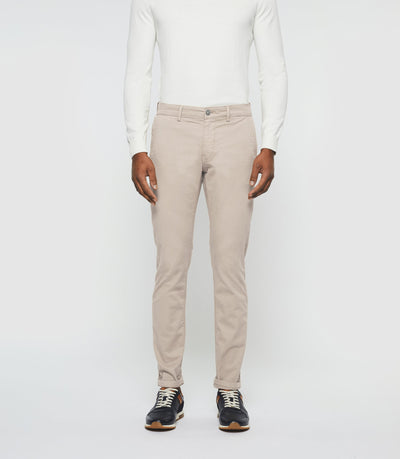 Pantalon slack casual lave beige mastic PACHELOROUT - IZAC