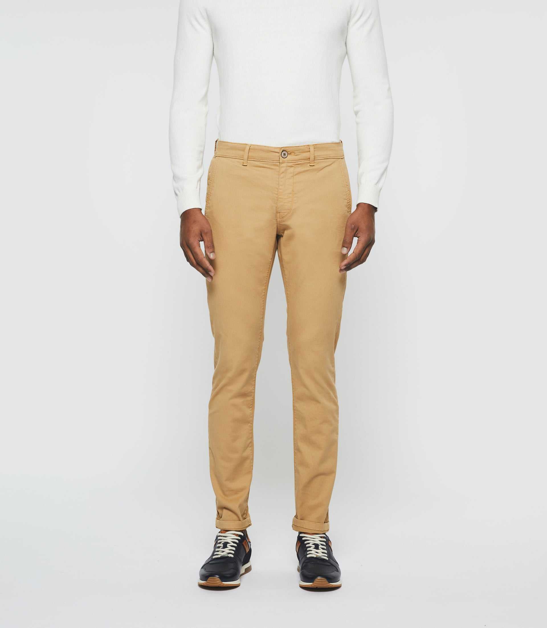 Pantalon slack casual beige PACHELOROUT - IZAC