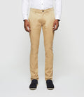 Pantalon chino satin beige PANAMAOUT - IZAC