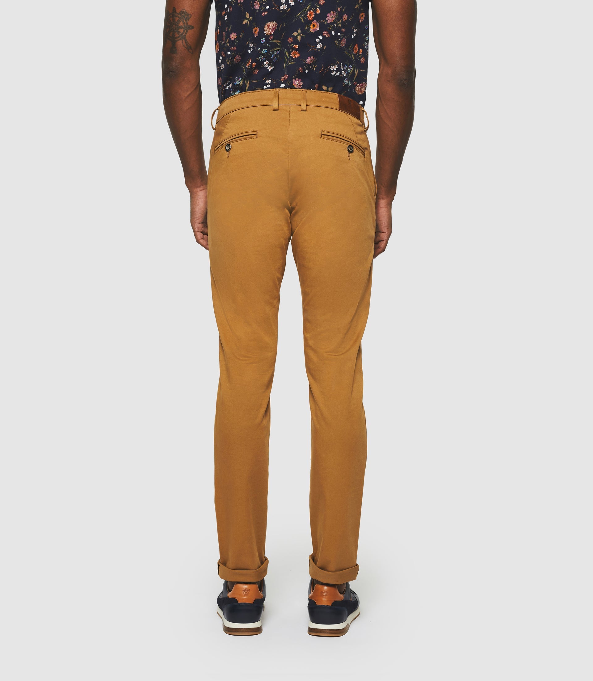 Pantalon chino slim camel "Panama" - IZAC