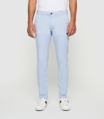 Pantalon slim urbain bleu ciel PERREBIOUT - IZAC