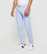 Pantalon slim urbain bleu ciel PERREBIOUT - IZAC