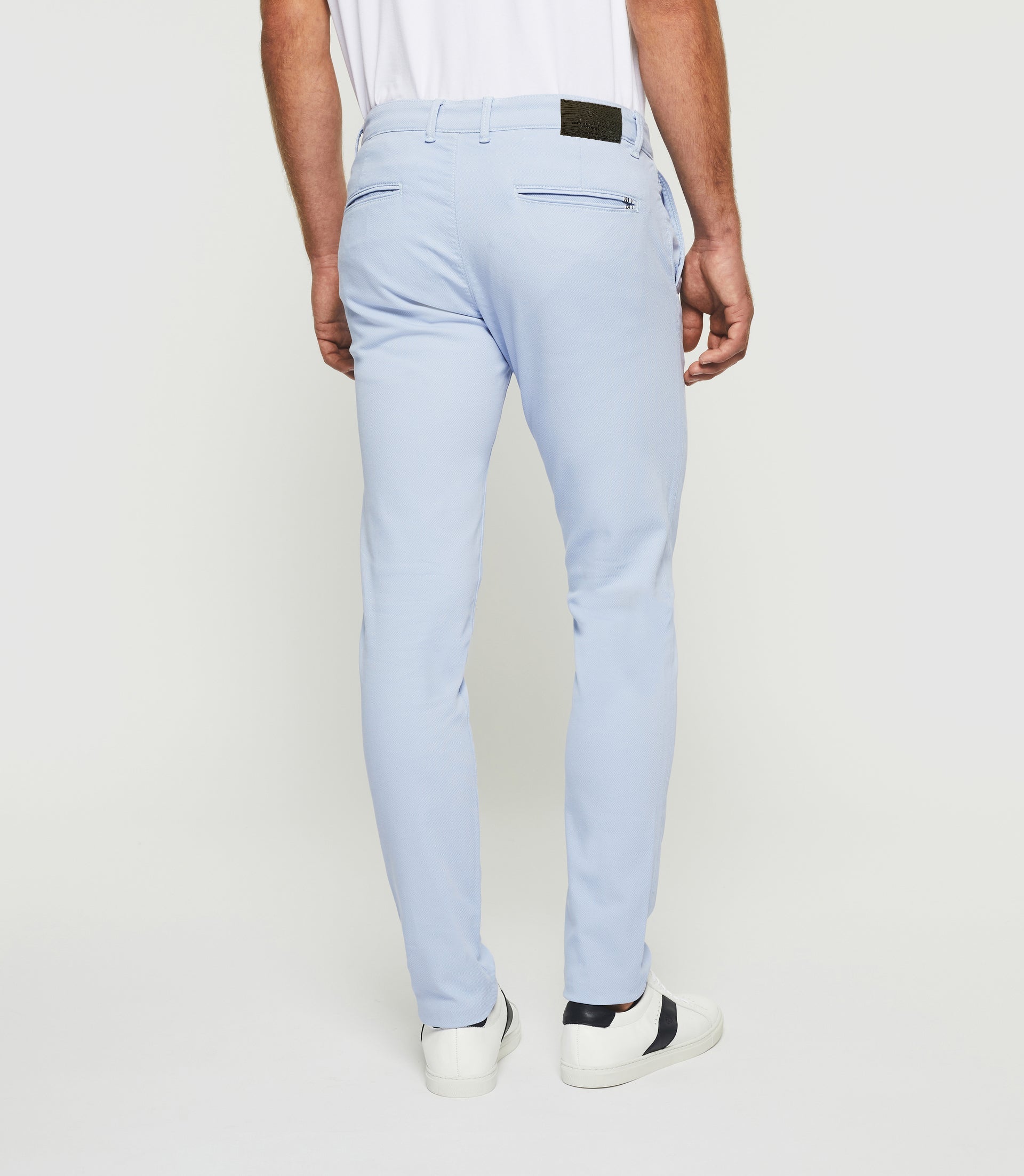 Pantalon slim urbain bleu ciel PERREBIOUT - IZAC