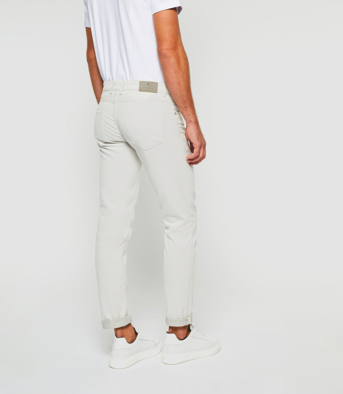 Pantalon slim 5 poches urbain beige PILLYOUT - IZAC