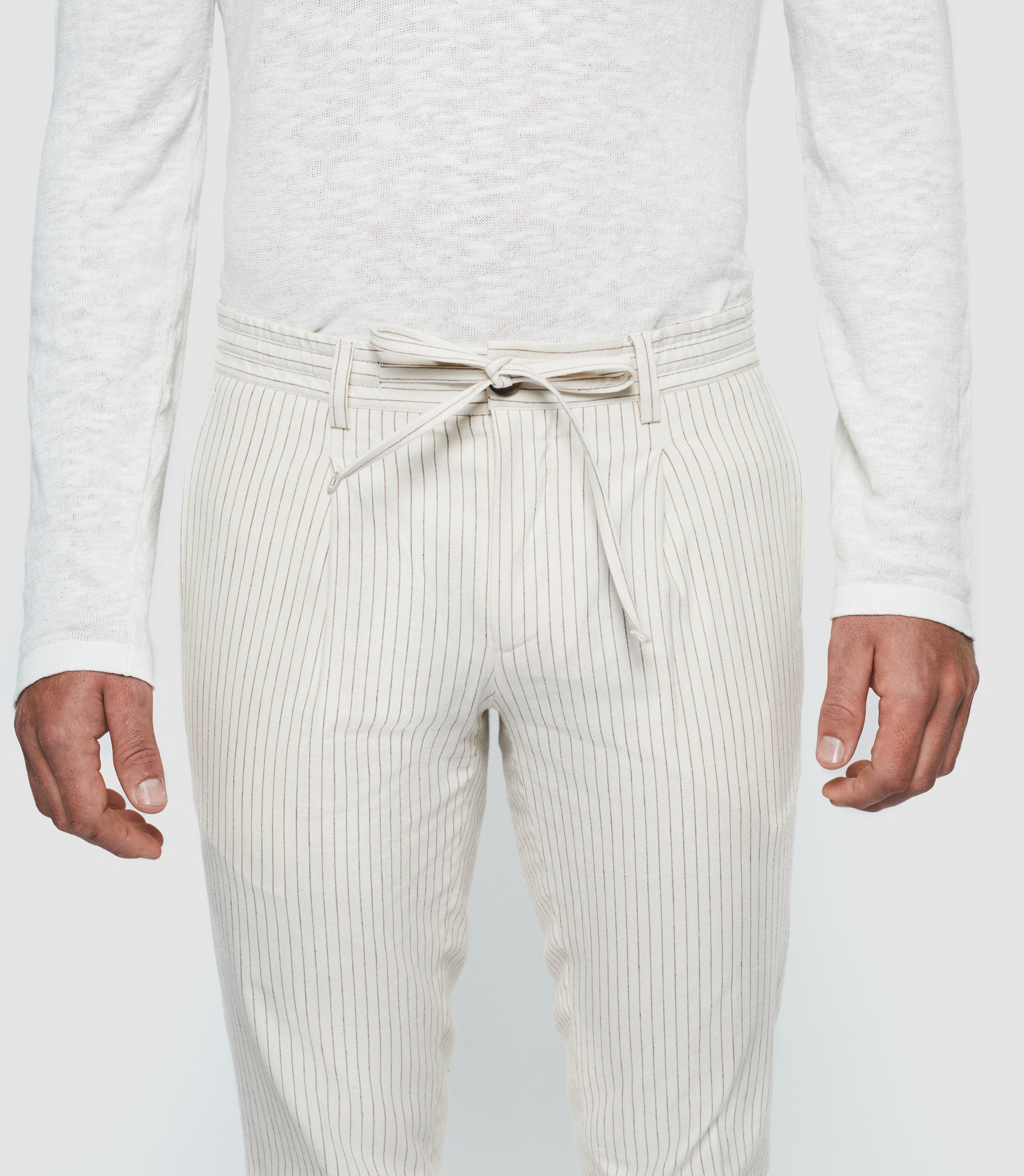 Pantalon à rayures écru "Punch" - IZAC