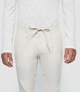 Pantalon à rayures écru "Punch" - IZAC