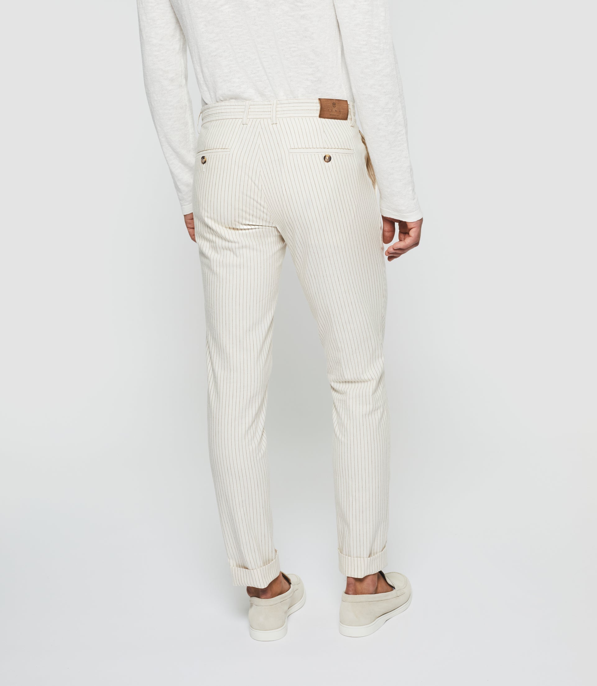 Pantalon à rayures écru "Punch" - IZAC