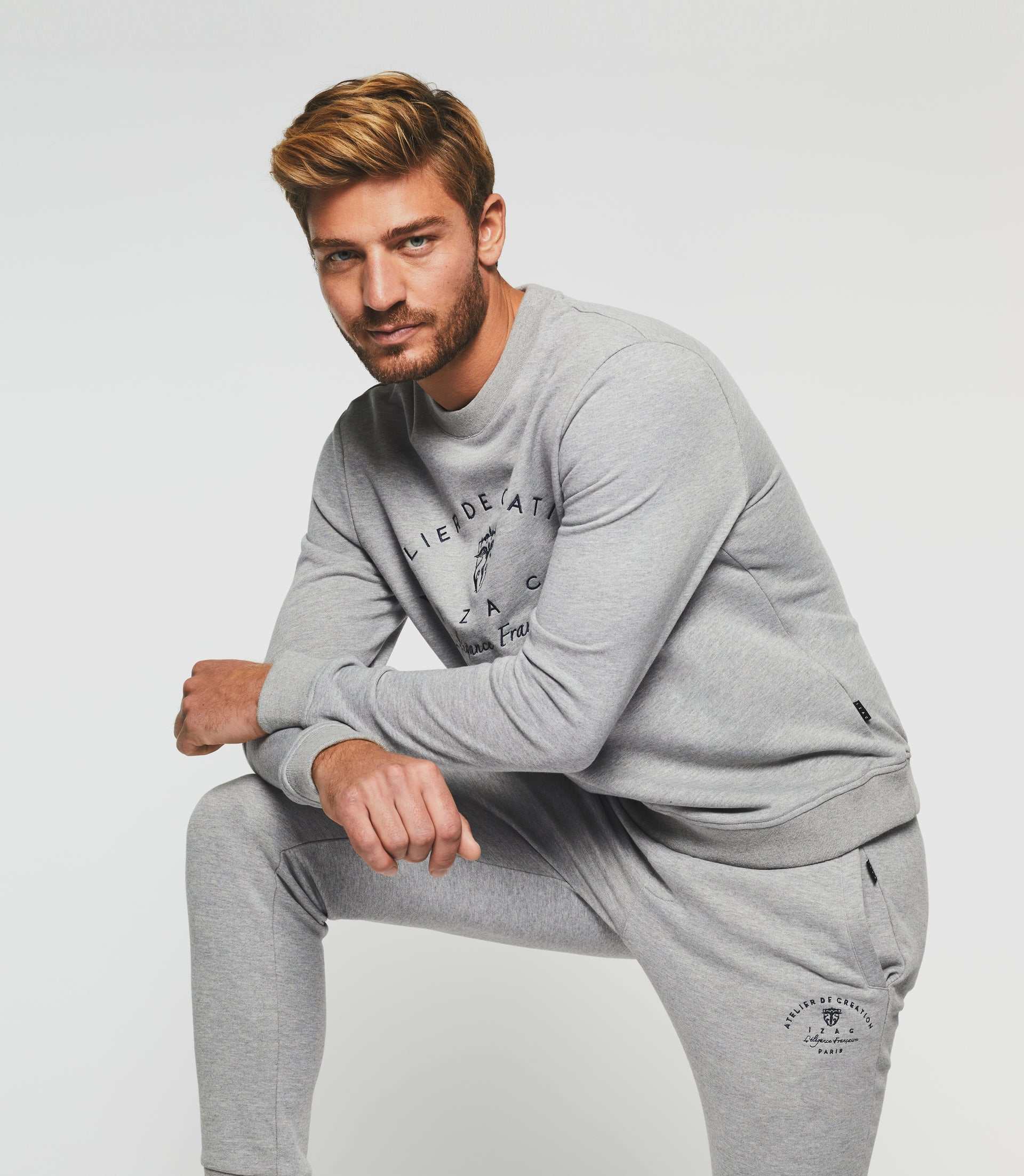 Jogging gris chiné "Swpragan" - IZAC