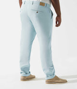 Pantalon en coton stretch bleu ciel PACHELORBT - IZAC