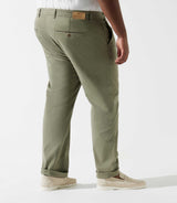 Pantalon en coton stretch kaki PACHELORBT - IZAC