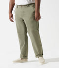Pantalon en coton stretch kaki PACHELORBT - IZAC