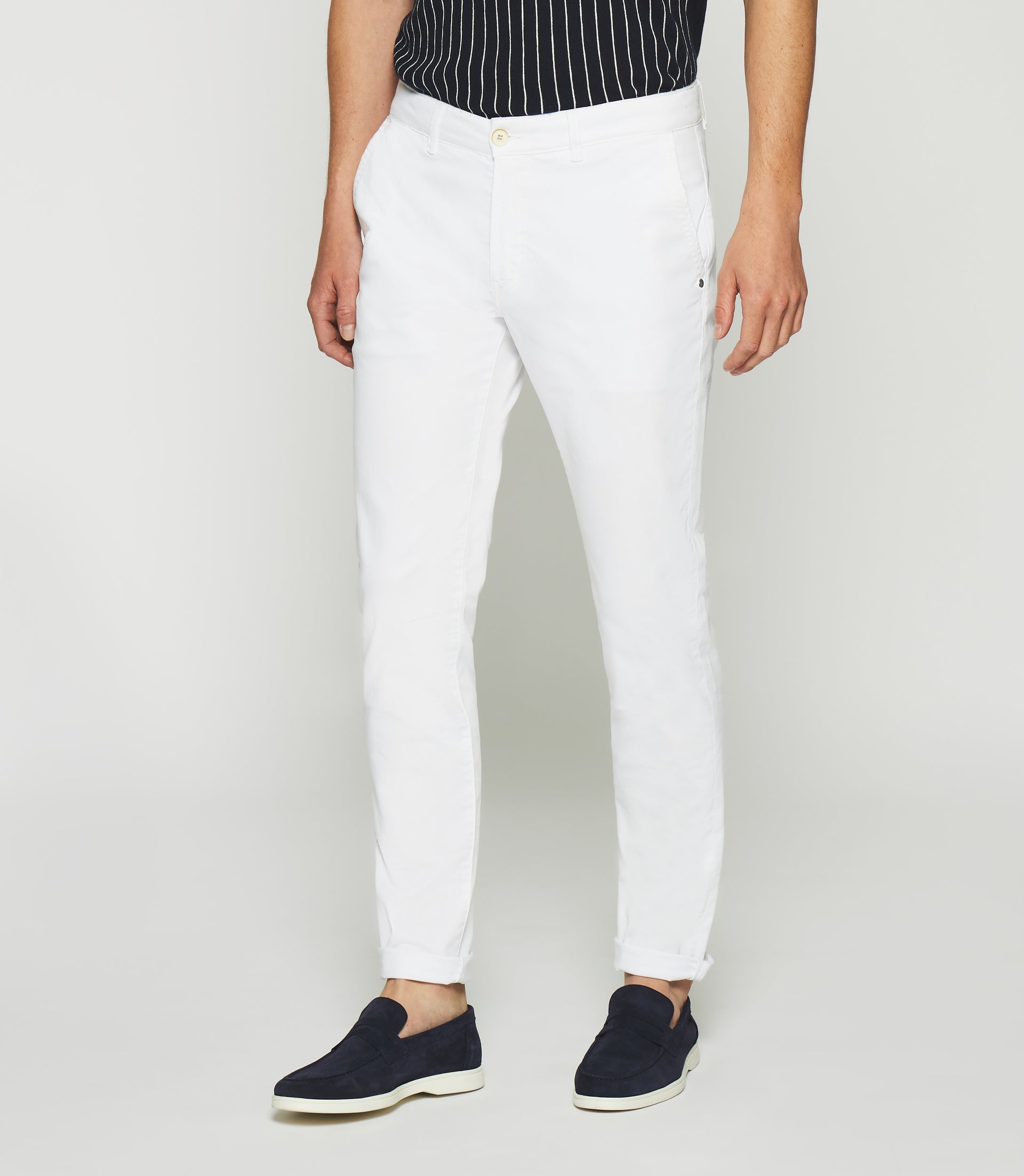 Pantalon slack slim blanc PACHELOR - IZAC