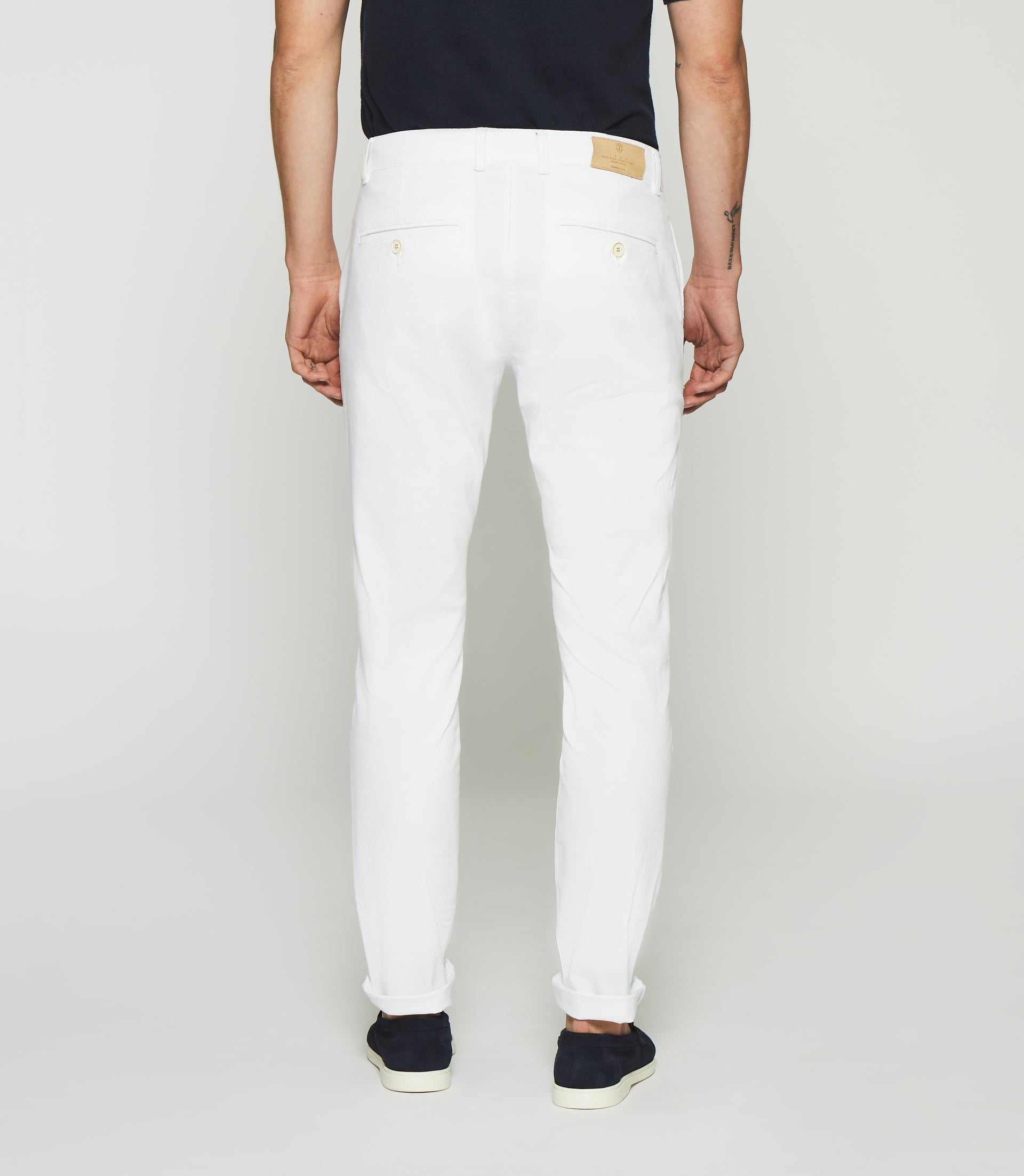 Pantalon slack slim blanc PACHELOR - IZAC