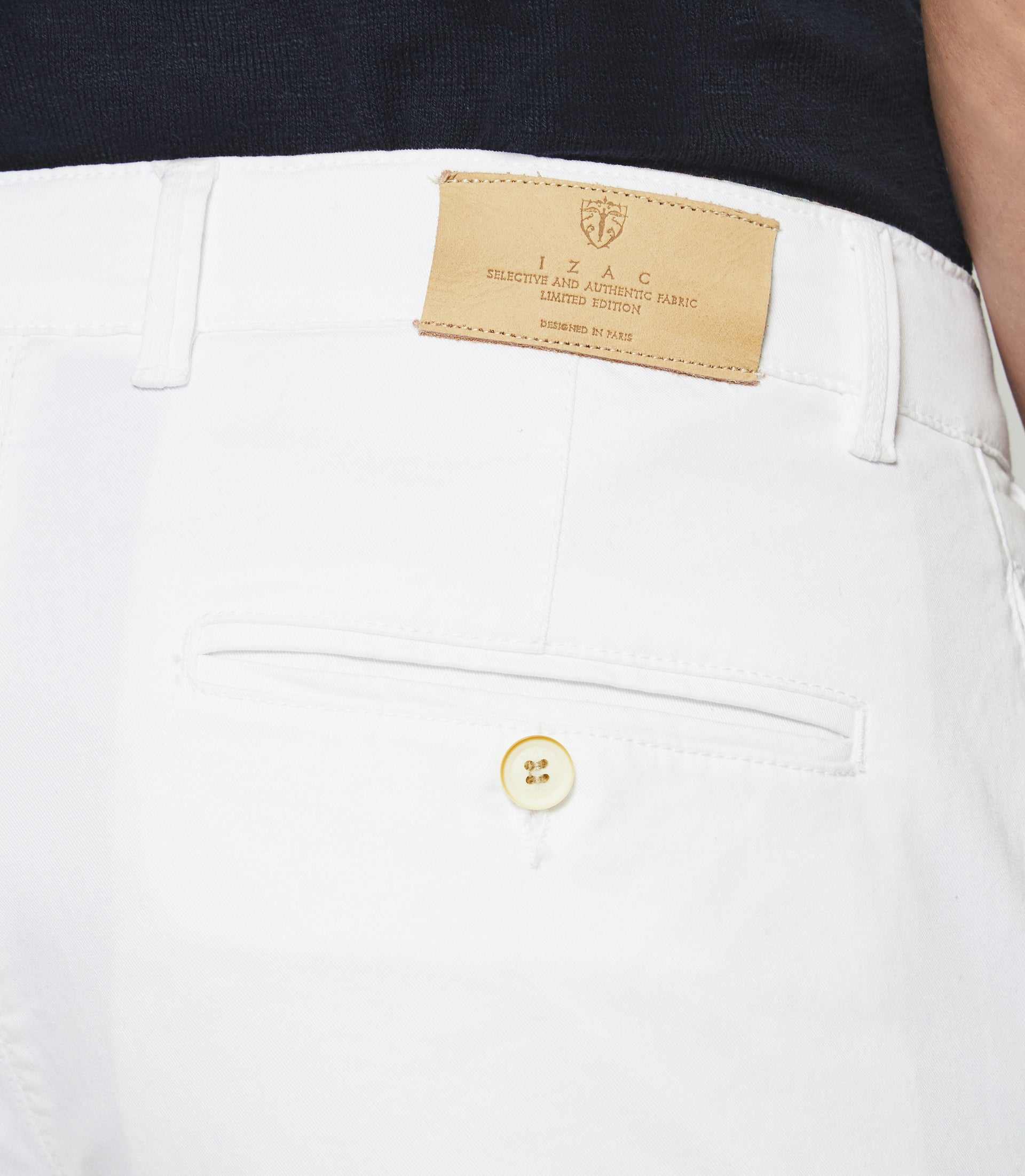 Pantalon slack slim blanc PACHELOR - IZAC