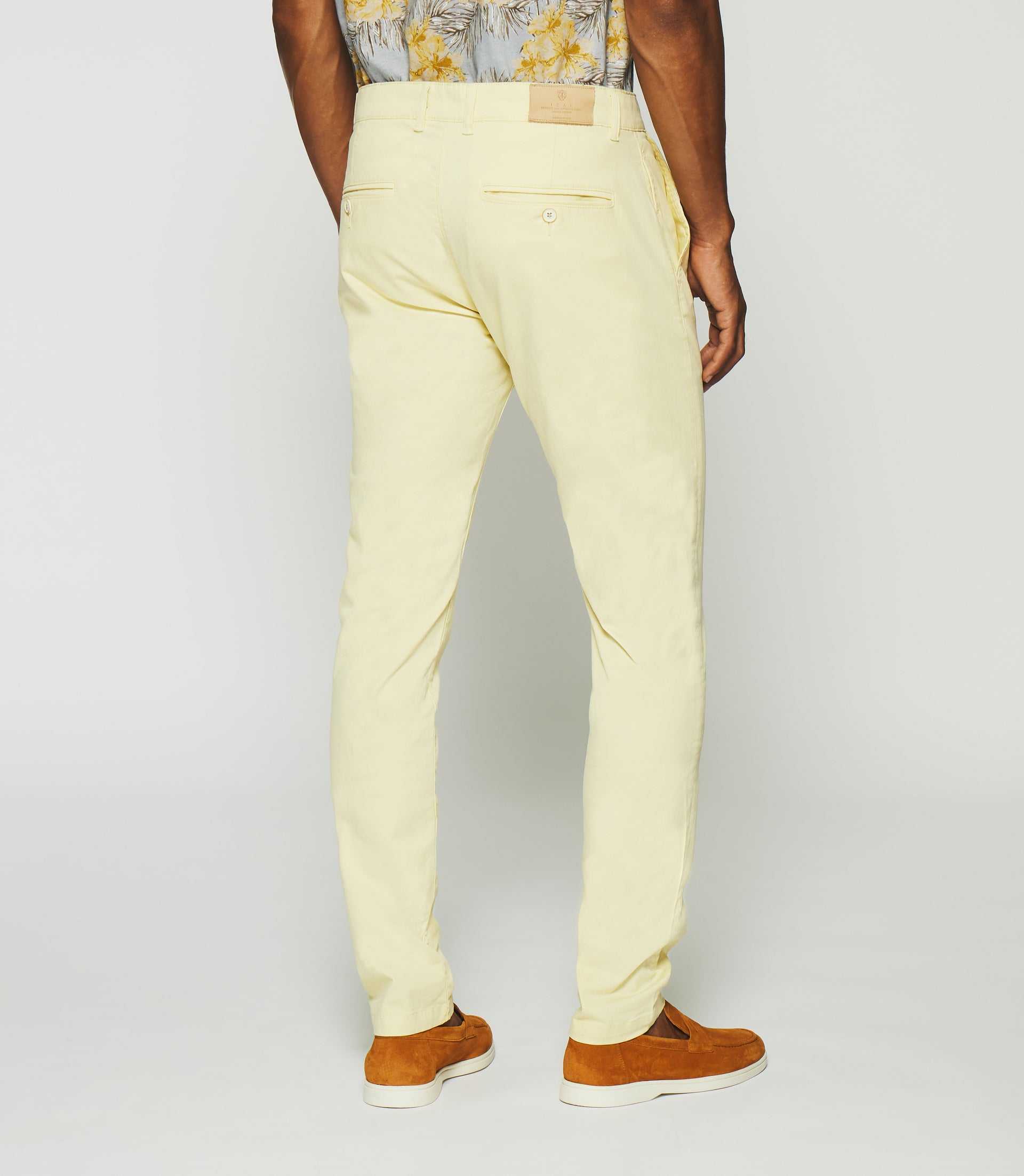Pantalon slack slim jaune PACHELOR - IZAC