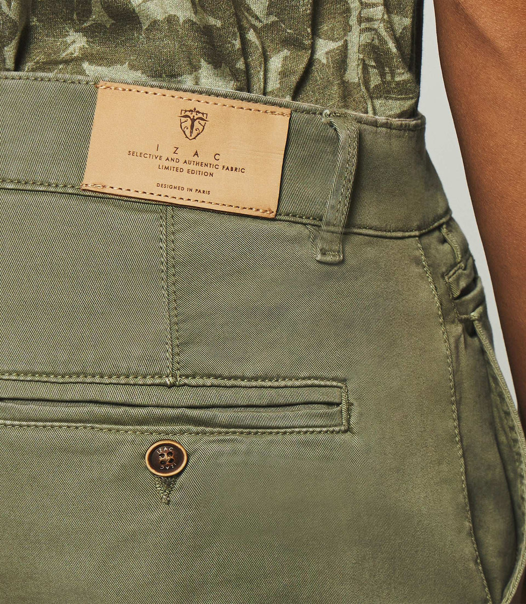 Pantalon slack slim kaki clair PACHELOR - IZAC