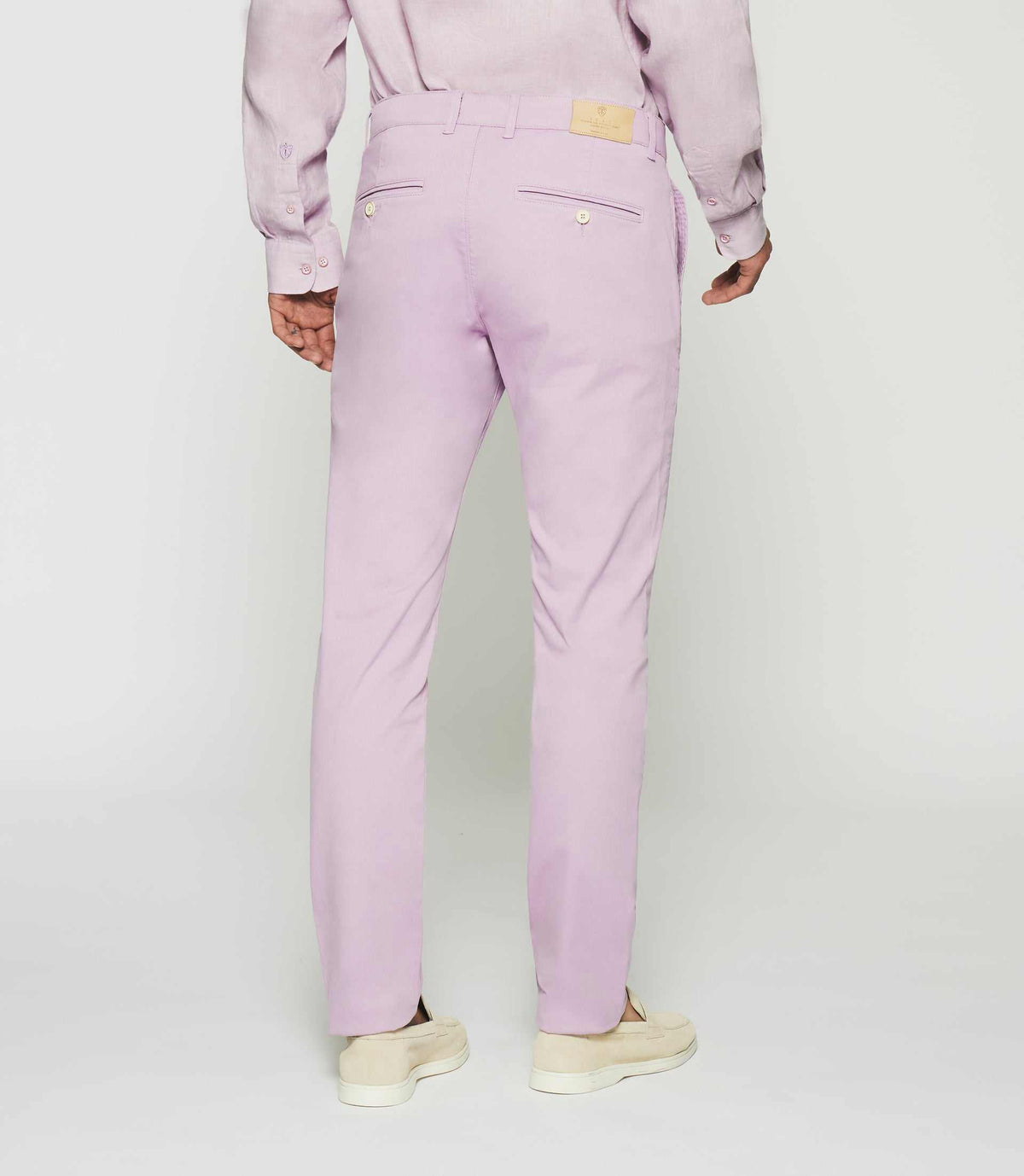 Pantalon slack slim parme - IZAC