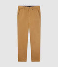 Pantalon chino satin CAMEL - IZAC
