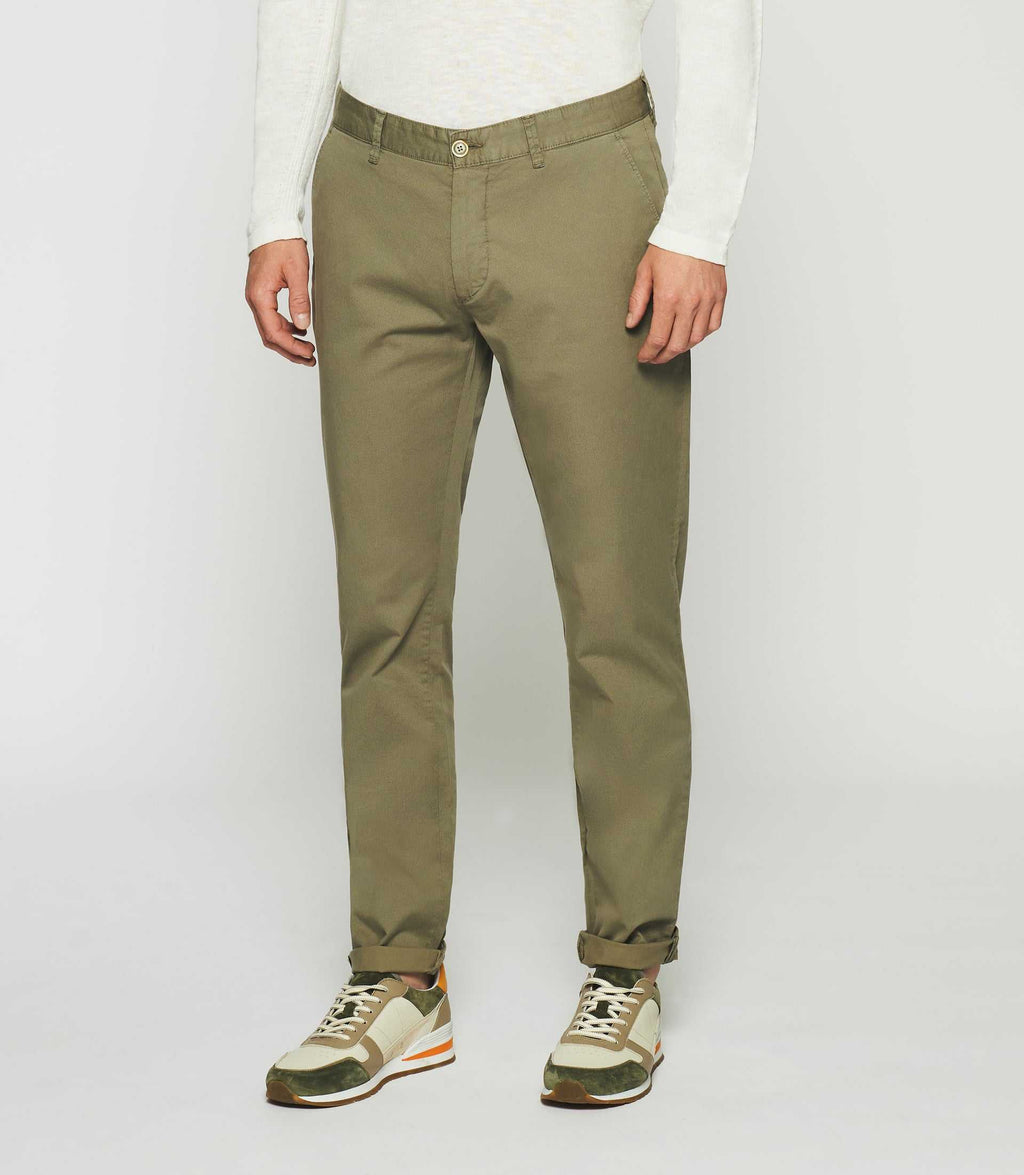 Pantalon slim à imprimé kaki PEPS - IZAC
