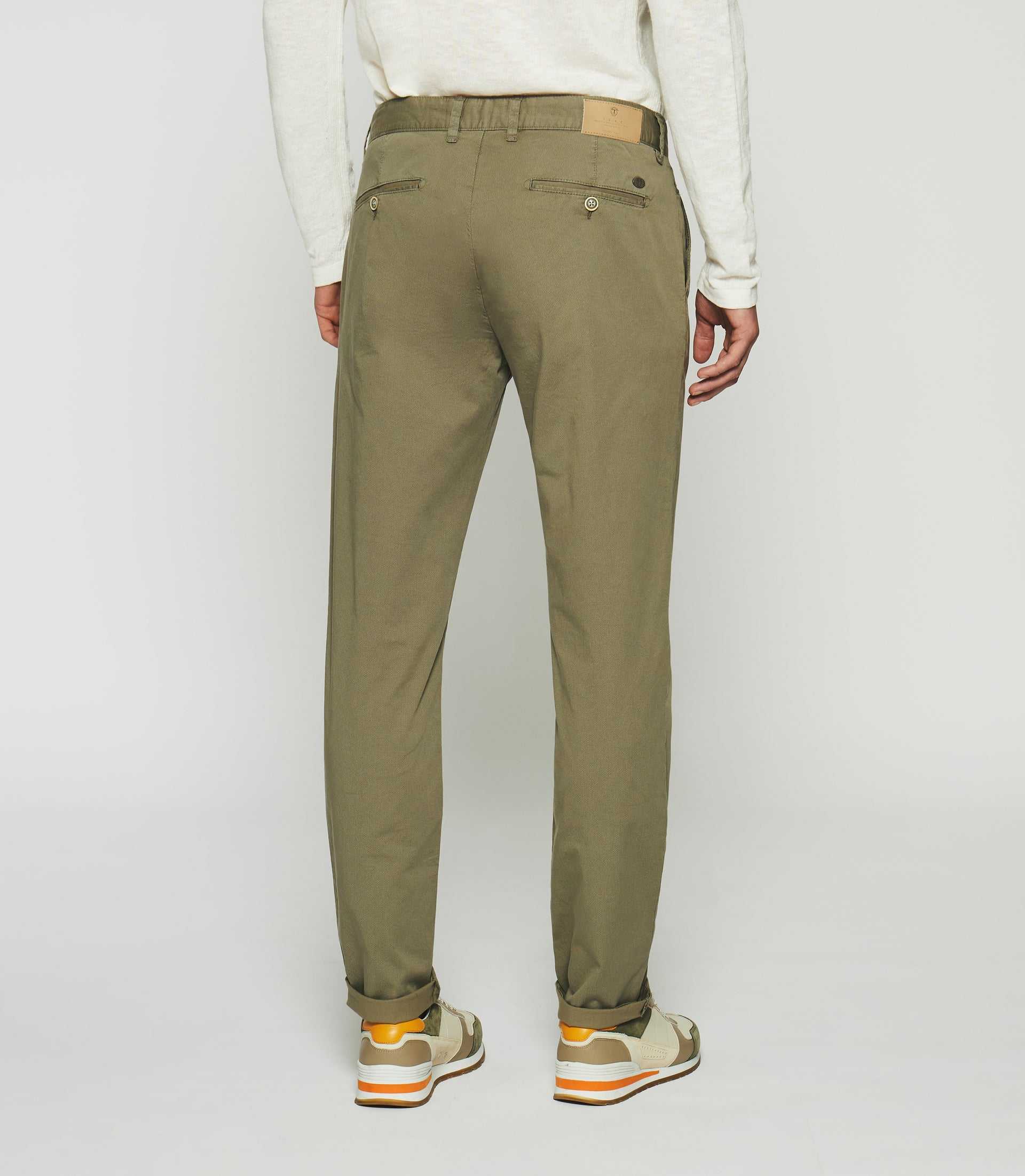 Pantalon slim à imprimé kaki PEPS - IZAC